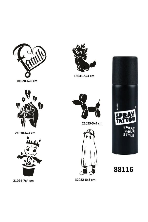 Ai̇rbrush Tattoo Çocuksu Modeller Spray Tattoo Geçi̇ci̇ Dövme Yapma Seti̇ Sprey Dövme Ki̇ti̇