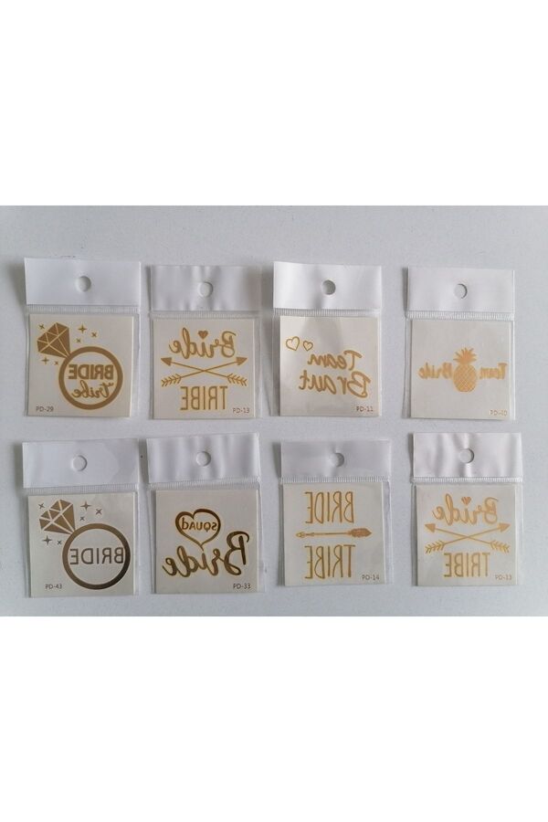 Ai̇rbrush Tattoo Bri̇de Dövmeleri̇ 8 Adet Bi̇rden Seri̇ 4