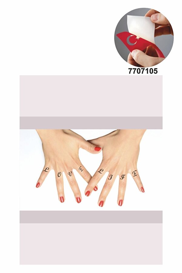 Ai̇rbrush Tattoo Küçük Boy El Yazısı Harf Şablonu Slogan Dövmesi̇