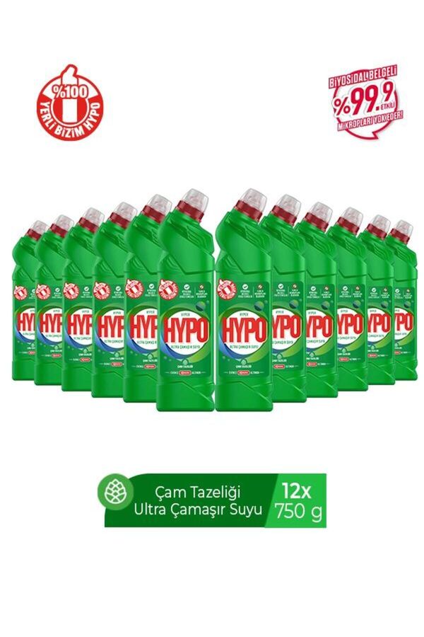 Genel Markalar Ultra Çamaşır Suyu ÇAM Tazeliği 750 GR x 12 Adet