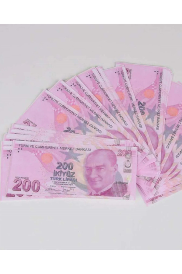 İRHANLAR Geçersiz Şaka Düğün Parası 200 TL Sah Para 100 Adet Oyun Parası Dış Çekimlere Özel 1 Deste