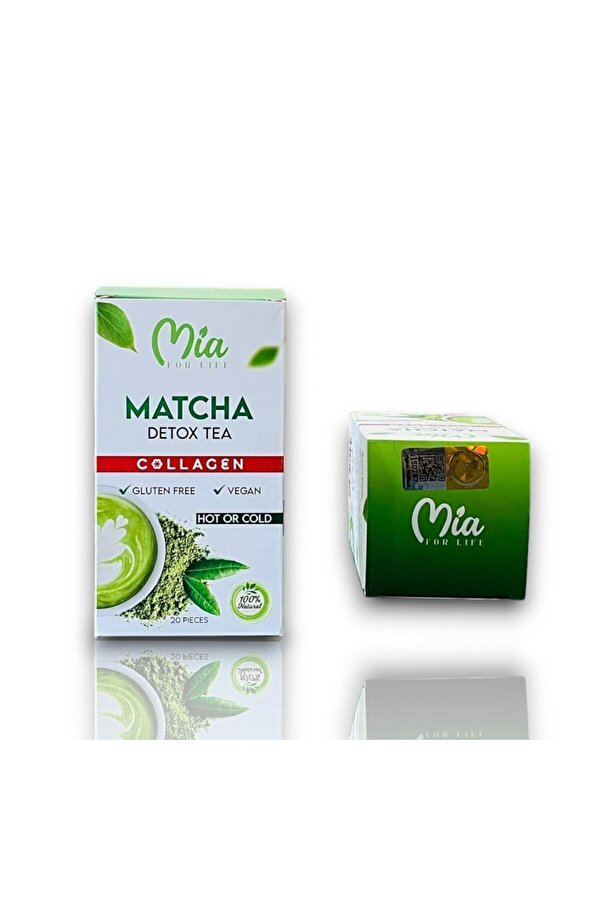 Aleyna Baharat Matcha Detox Tea Collagen Macha 20 Pcs 3 Kutu