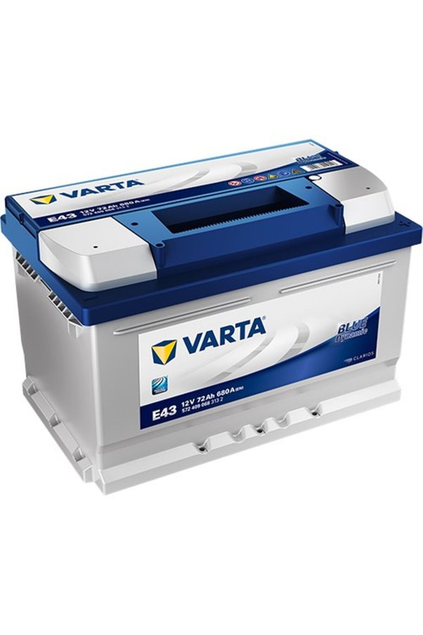 Varta E43 12V 72 Ah 680A Dynamic SLI Akü