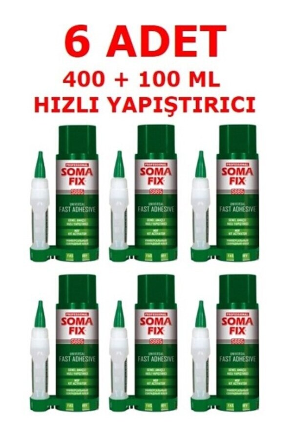 Somafi̇x S665 (6 Aadet) Mdf Hızlı Yapıştırıcı 400 Ml