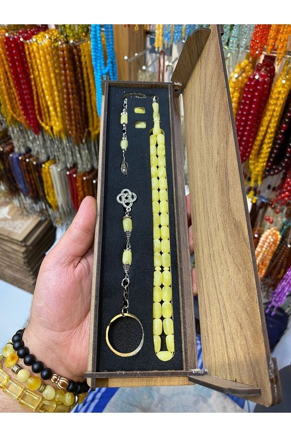 izmirpazarı Beyrut Toz Kehribar Anahtarlık Set