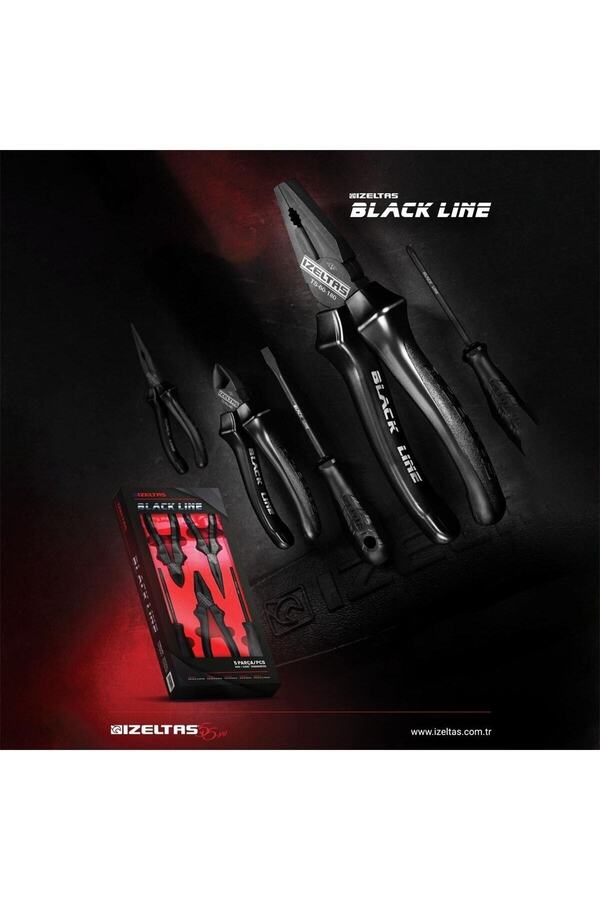 İzeltaş 13000005133 Black Line Pense Tornavida Seti 5 Parça