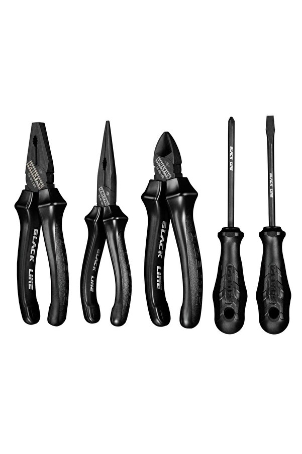 İzeltaş 13000005133 Black Line Pense Tornavida Seti 5 Parça