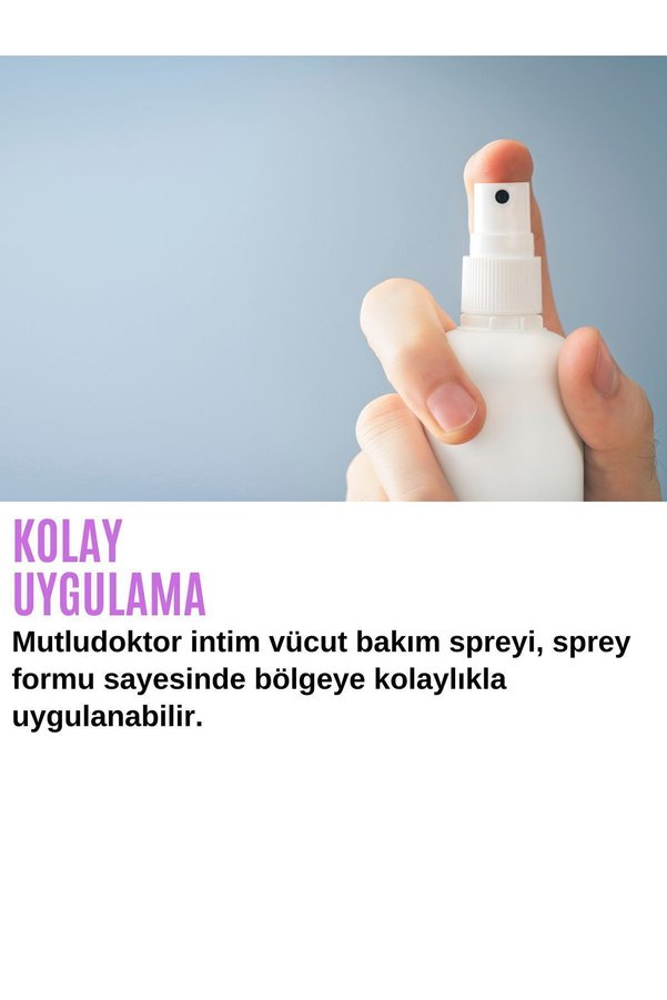 Mutlu Doktor Genital Bakım Spreyi, Genital Bölge Temizleyici, Genital Siğil, Akıntı, Kaşıntı, Koku