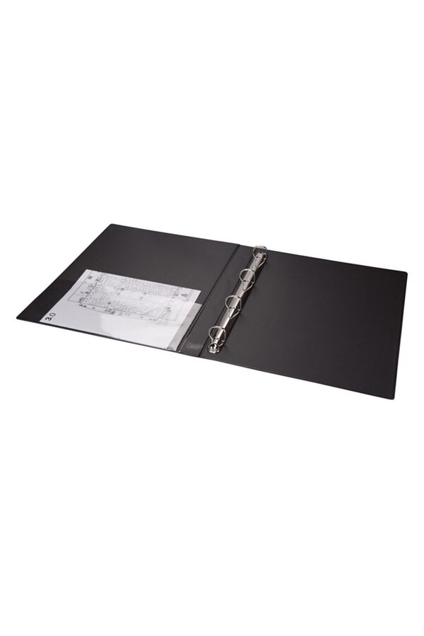 2K A4 Pvc 4 Halkalı Öğrenci Ve Ofis Tipi Evrak Sunum Klasörü Iç Cepli 27x32 Cm