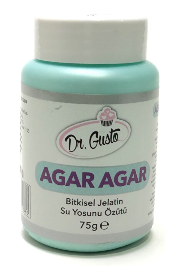 Dr Gusto Agar Agar Tozu- Bi̇tki̇sel Jelati̇n (75 Gr)