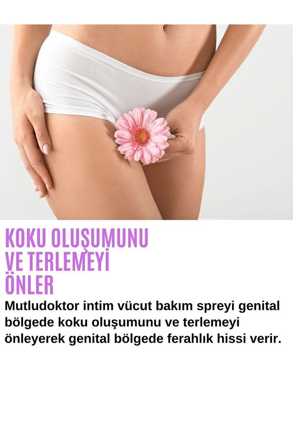 Mutlu Doktor Genital Bakım Spreyi, Genital Bölge Temizleyici, Genital Siğil, Akıntı, Kaşıntı, Koku