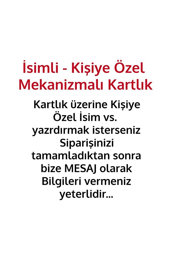 Tesbi̇h Sakarya İsi̇mli̇ - Ki̇şi̇ye Özel - Mekani̇zmalı Kartlık