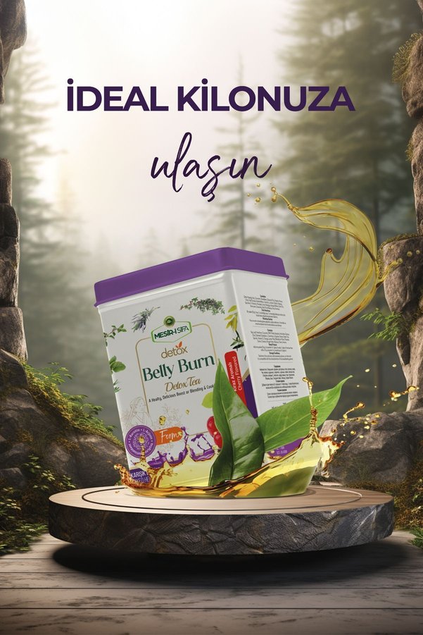 Mesirişifa Belly Burn Detox Çayı 8Gr 20 Li Doğal İçerikli Yağ Yakma Kilo Verme Detoks Tea