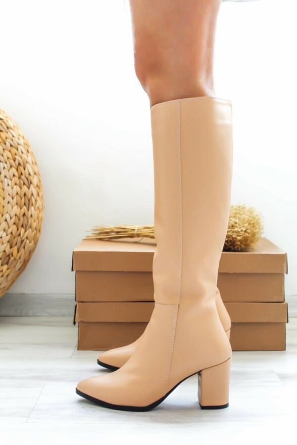 Lumi̇s Shoes Kadın Nude Çi̇zme