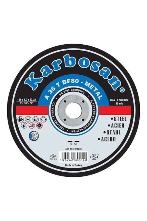 Metal Kesme Kesi̇ci̇ 180X3X22 Mm 5 Adet