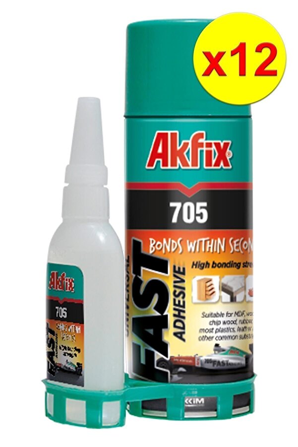 705 Mdf Ki̇t Hızlı Yapıştırıcı 400Ml + 100Gr 12 Adet