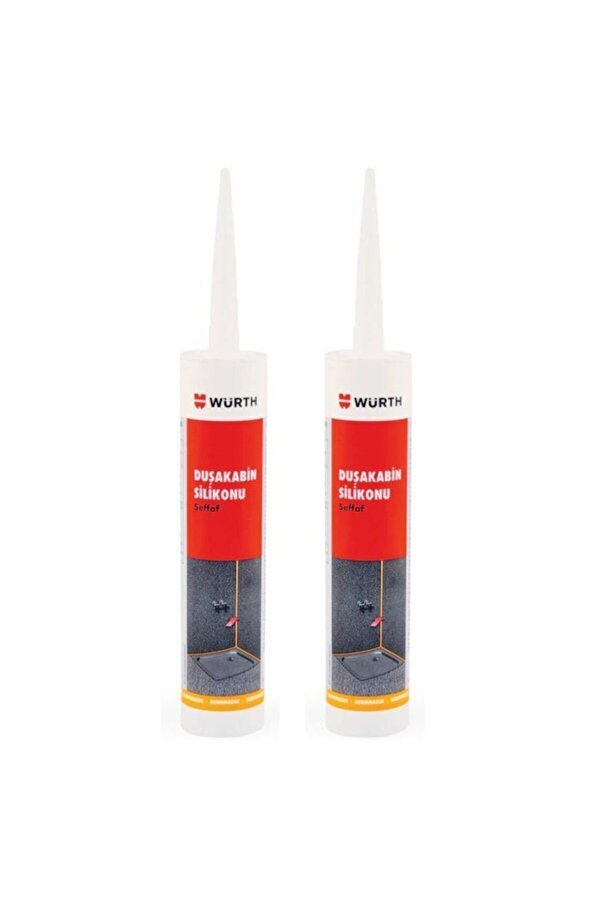 Würth Tvet Duşakabi̇n Si̇li̇konu Şeffaf 310 Ml 2 Li̇ Paket