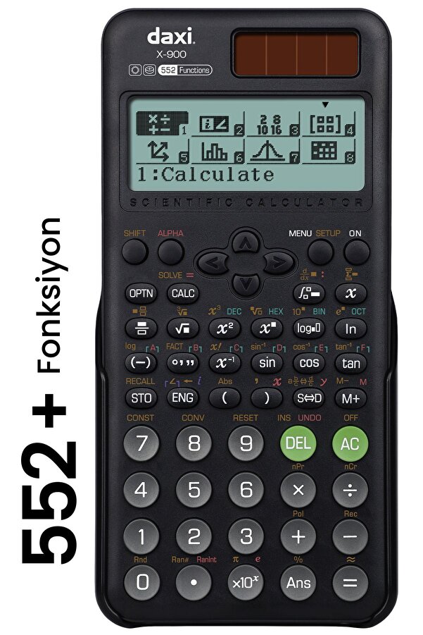 Daxi X-900 552 Fonksiyonlu Bilimsel Hesap Makinesi Siyah