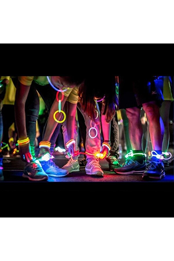 Glow Stick Parti Bilekliği Kolye Neon Işık Doğum Günü Partisi Cadılar Bayramı Halloween Düğün Floresan Sticks