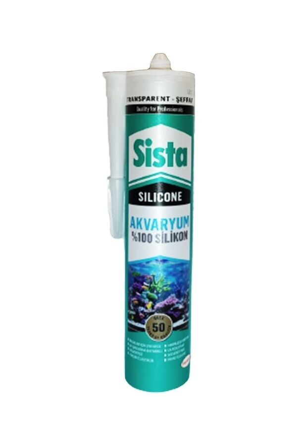 Si̇sta Akvaryum Si̇li̇konu 340 Gr. Şeffaf