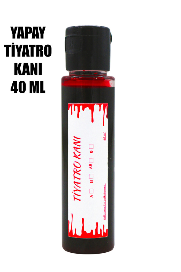 Yusuf Dirik YD Party Supplies Yapay Tiyatro Kanı Yoğun Kıvamlı 40 ML Cadılar Bayramı Aksesuarı Halloween Fake Blood
