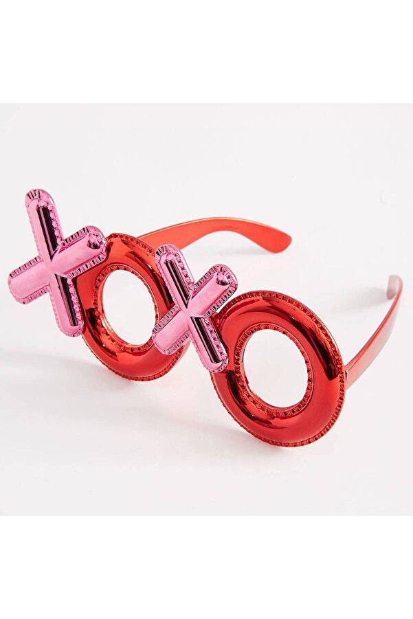 Go İthalat Kırmızı Renk Xoxo Yazılı Parti̇ Gözlüğü 17X7 Cm (4130)