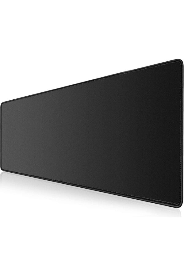 NT Handmade Xxl 90*40 cm Game Oyuncu Dayanıklı Hassas Ergonomik Siyah Kaymaz Mouse Pad - Kenar Dikişli Mousepad