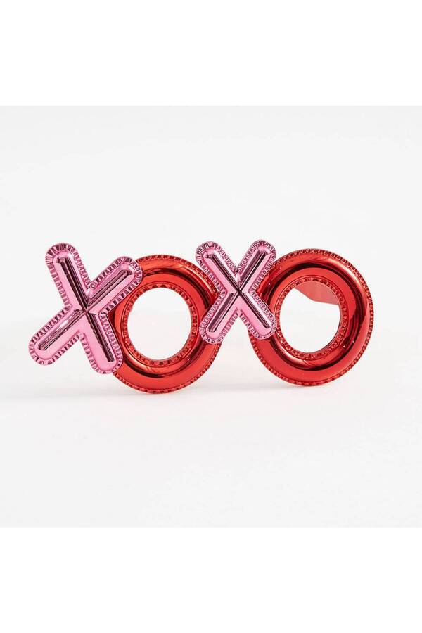 Go İthalat Kırmızı Renk Xoxo Yazılı Parti̇ Gözlüğü 17X7 Cm (4130)