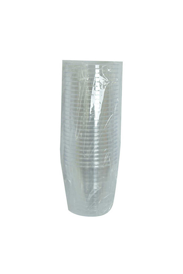 Ethab Ti̇caret Lüks Kri̇stal Bardak Sert Plasti̇k Çay Kahve Su Otomat Bardağı 180 Ml 25 Li̇ 1 Paket