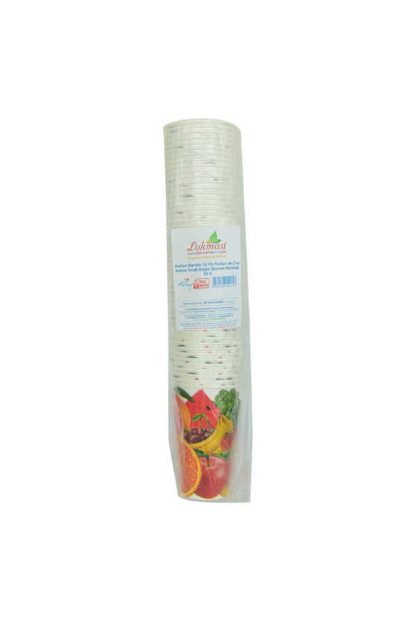 Ethab Ti̇caret Karton Bardak 12 Oz Kullan At Çay Kahve Sıcak Kağıt Otomat Bardağı 50 Li̇ 1 Paket