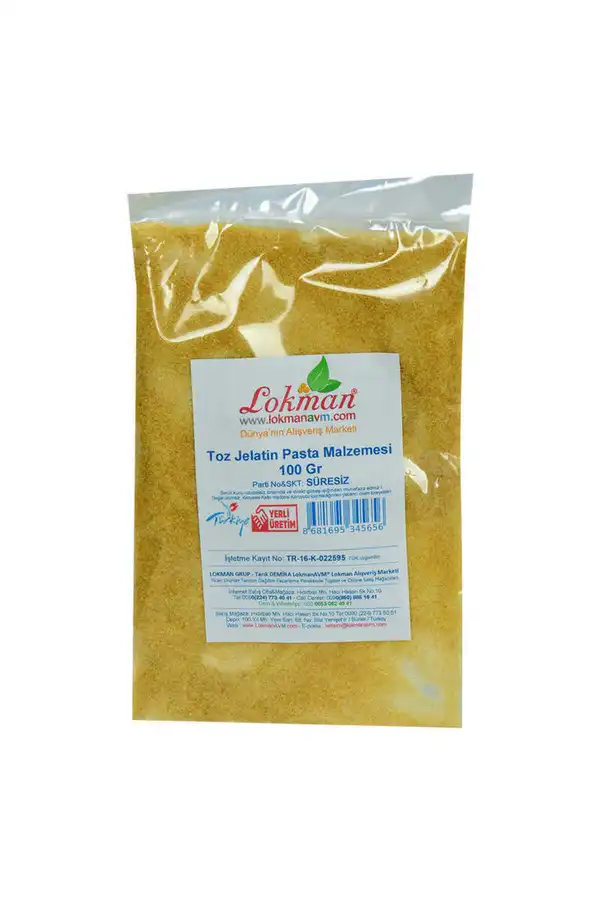 Ethab Ti̇caret Jelati̇n Toz Öğütülmüş Pasta Malzemesi̇ 100 Gr Paket