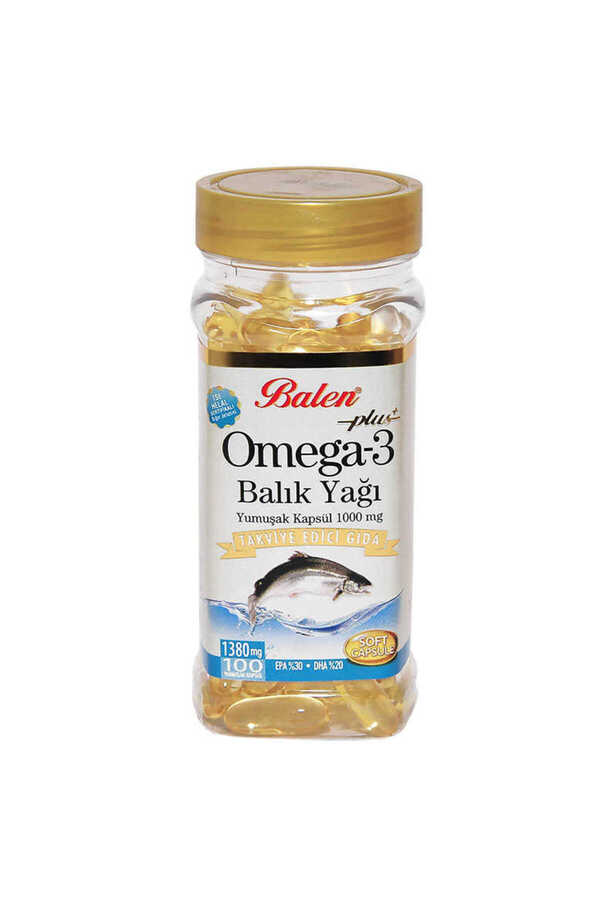 Ethab Ti̇caret Omega 3 Plus+ Balık Yağı Yumuşak 100 Kapsül