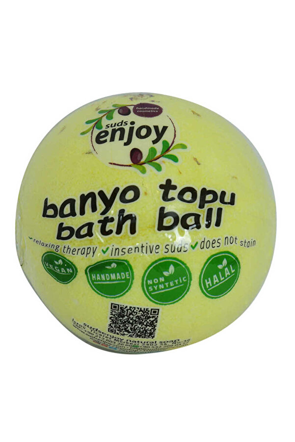 Bi̇lfold Lı El Yapımı Banyo Küvet Topu Sabunu Sarı 90-120 Gr
