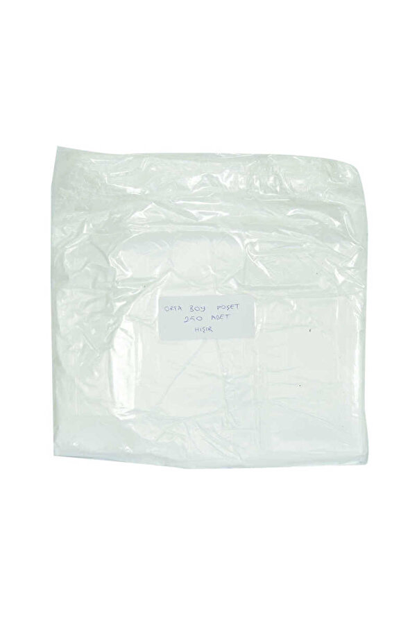 Ethab Ti̇caret Ekonomi̇k Orta Boy Atlet Hışır Poşet 43X25 Cm İnce Beyaz 250 Adet 1 Paket