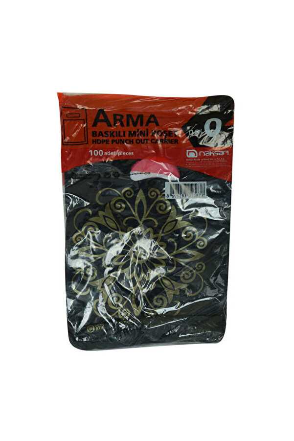 Seçki̇n Trend Arma Baskılı Mi̇ni̇ Poşet Eczane Mağaza Dükkan Poşeti̇ Karma Desen Renk 32X20 100 Adet No0