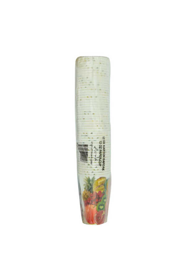 Ethab Ti̇caret Karton Bardak 12 Oz Kullan At Çay Kahve Sıcak Kağıt Otomat Bardağı 50 Li̇ 1 Paket