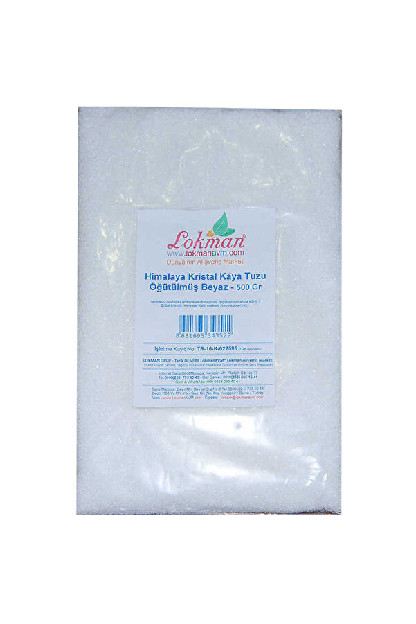 Ethab Ti̇caret Yemekli̇k Hi̇malaya Kri̇stal Kaya Tuzu Öğütülmüş Beyaz 500 Gr