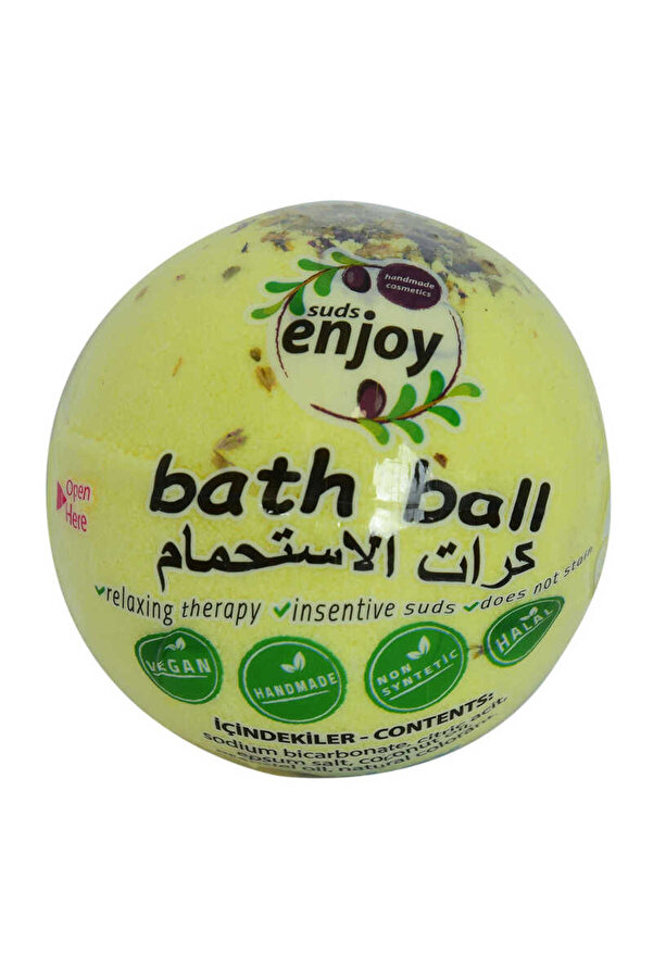 Bi̇lfold Lı El Yapımı Banyo Küvet Topu Sabunu Sarı 90-120 Gr