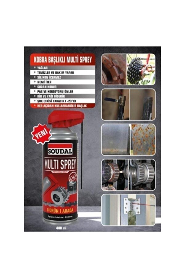 Soudal Multi Sprey Yağlayıcı-pas Sökücü 400 ml