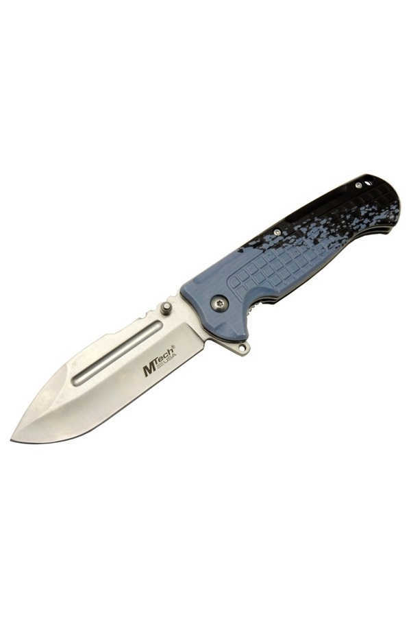 4281 Mavi̇ Kamp Çakı 21Cm - Yarı Otomati̇k, Oluklu