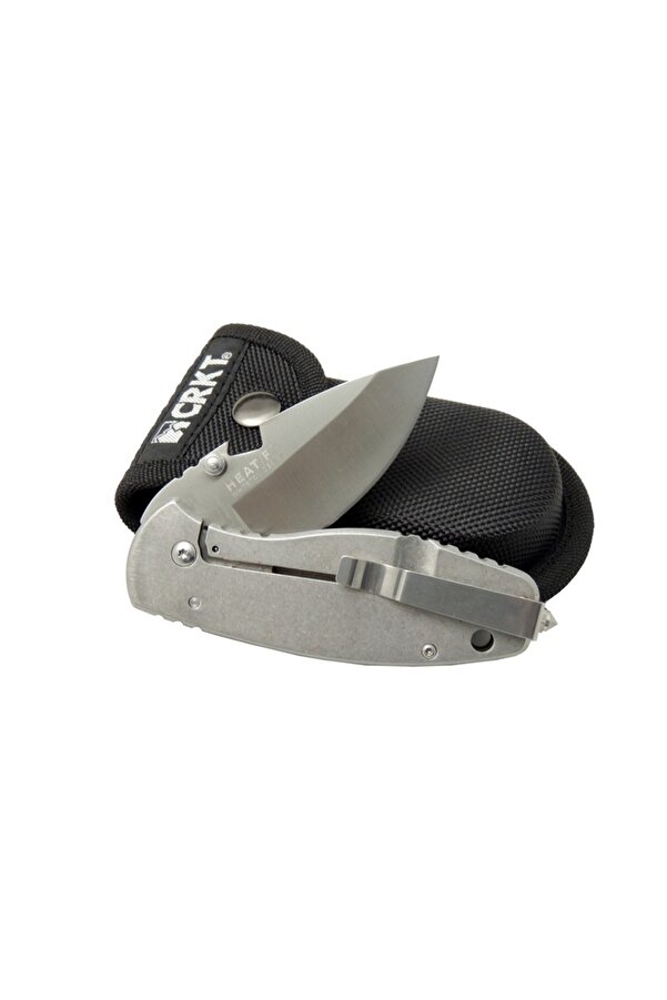 Crkt 3329 Bk Heat Kamp Çakı 18Cm - Metal Sap, Kılıflı, Açacaklı, Perçi̇nli̇