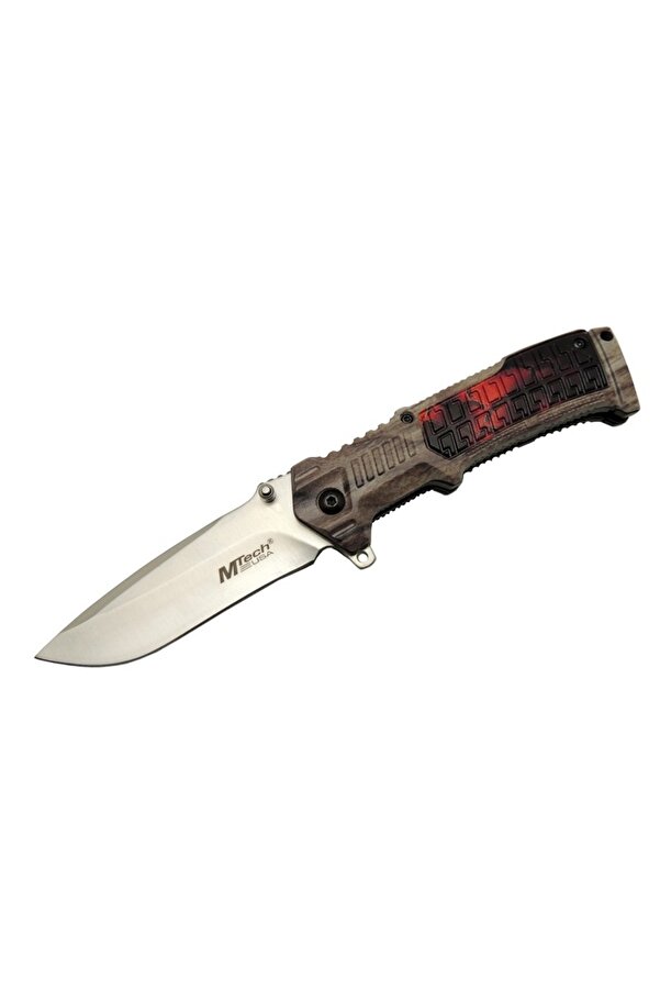 463 Kahverengi̇ Kamp Çakı 21Cm - Yarı Otomati̇k, Plasti̇k Sap