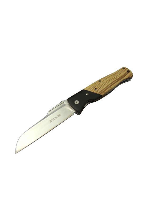 Buck Kni̇ves Bk-016Zbr Kamp Çakı 23 Cm - Ahşap Saplı, Kılıflı, Kutulu, Kemerlli̇kli̇