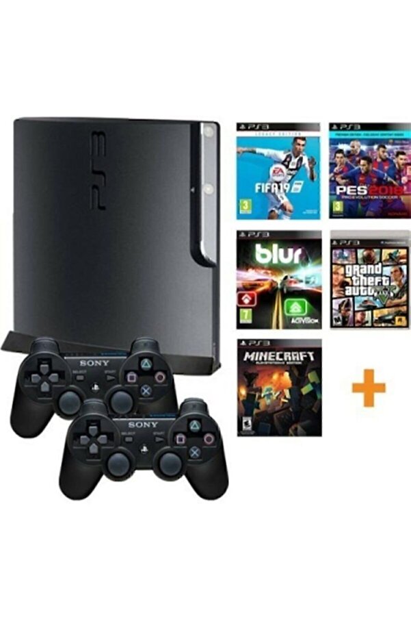 Sony Playstation 3 Slim 500 2 Oyun Kolu 40 Oyun