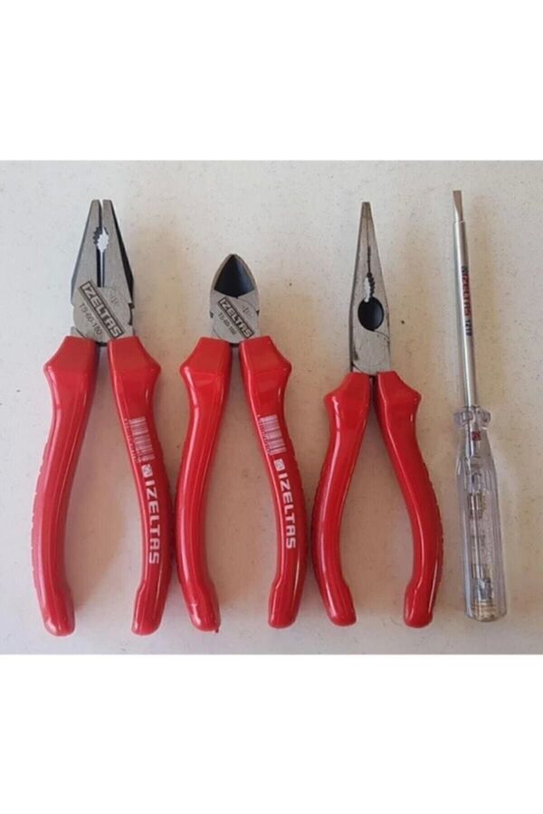 İzeltaş Izeltaş Set 180mm Pense 160mm Yankeskı 160mm Kargaburun 190mm Kotrol Kalemi