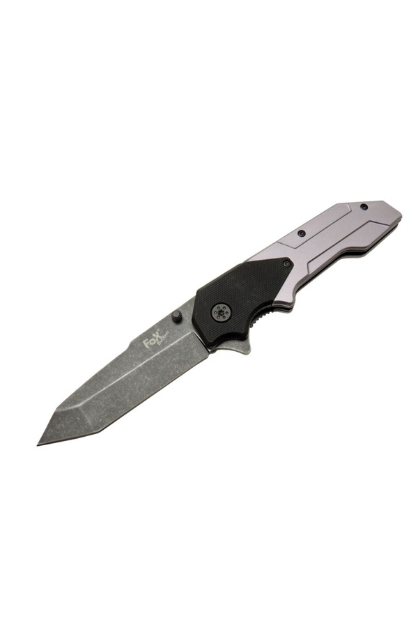 Fox A9 Gri̇ Tanto Kamp Çakı 21Cm- Yarı Otomati̇k