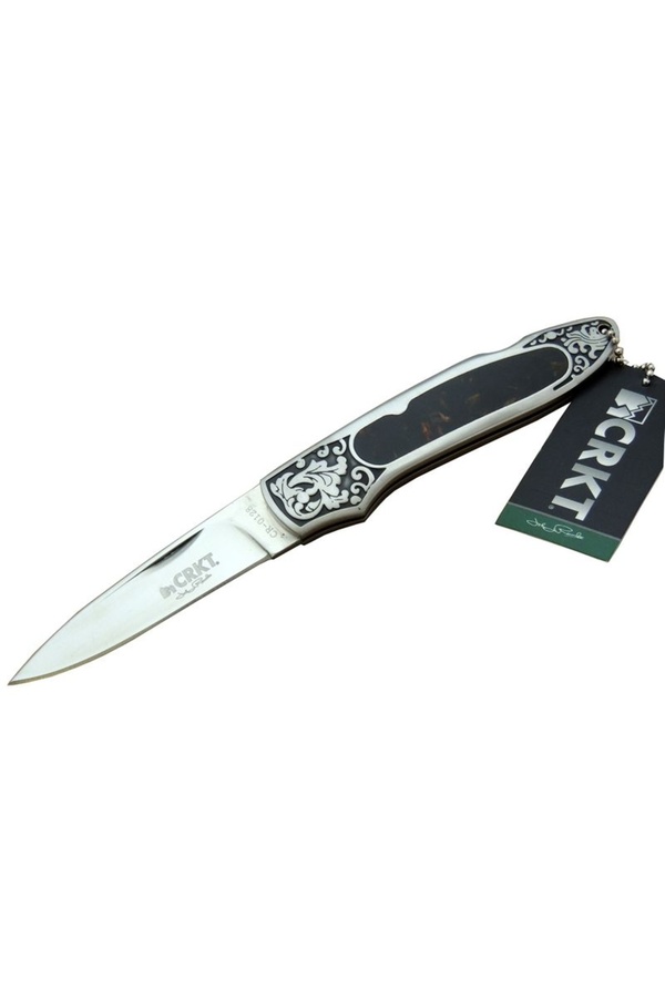 Crkt Cr 0128 Khv Kamp Çakı 18 Cm - Metal Desenli̇ Sap, Kılıflı, Kutulu