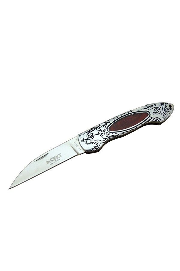 Crkt Cr 0124 Rd Kamp Çakı 20 Cm - Metal Desenli̇ Sap, Kılıflı, Kutulu