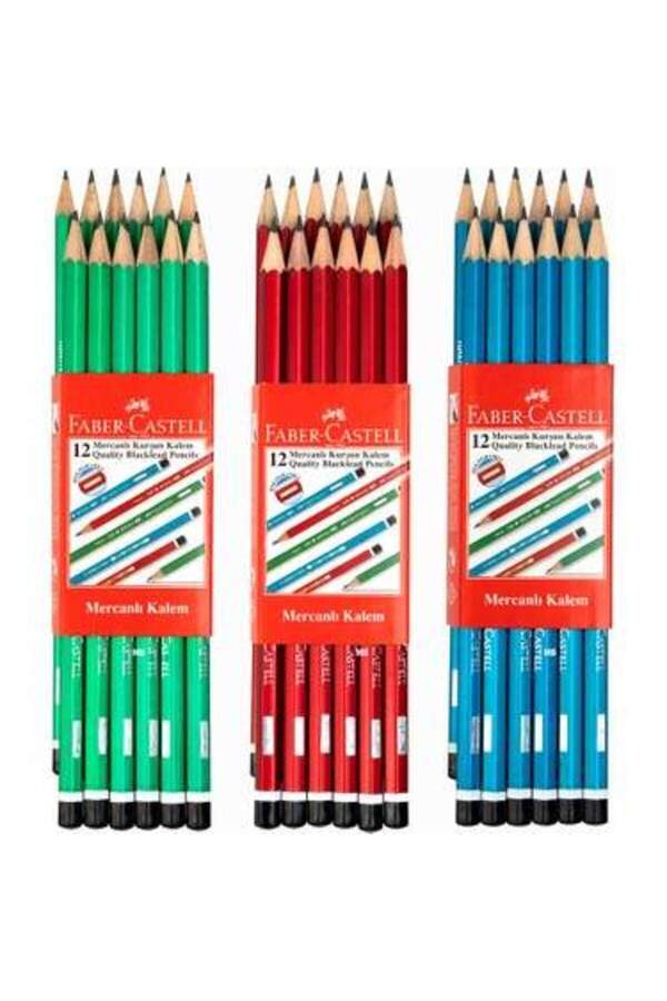 Faber Castell Faber Castel Mercanlı Kurşun Kalem 12 Lİ