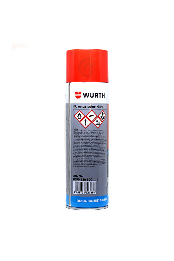 Würth 3X Motor Temizleyici Sprey 500 ml (Su Gerekmez)